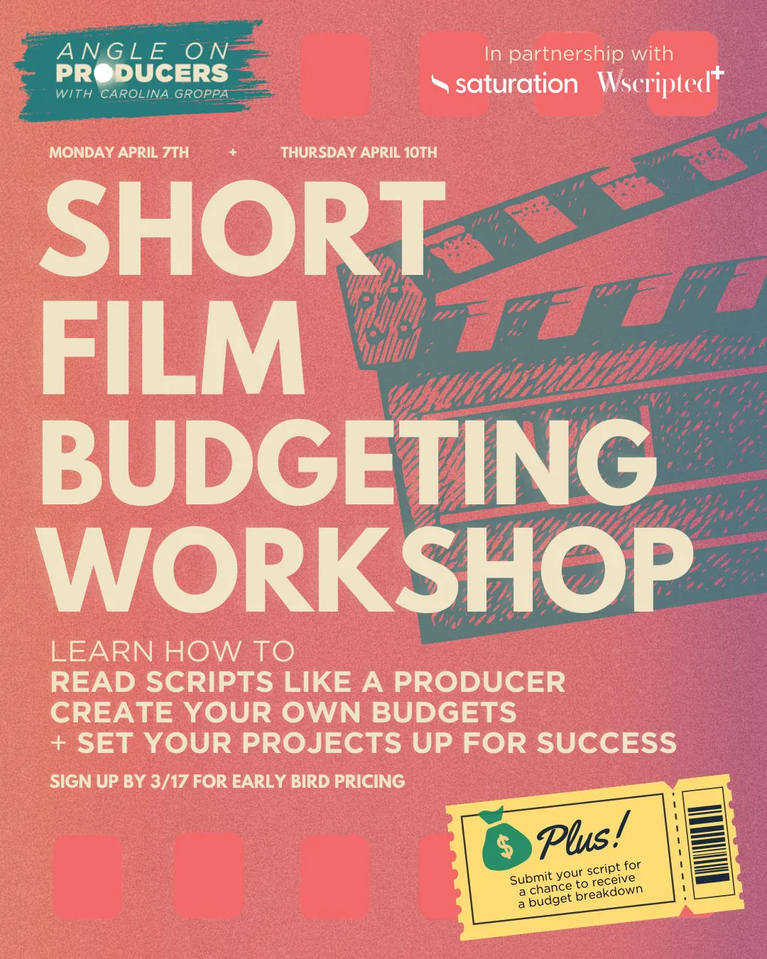 Angle on Producers Short Film Budgeting Workshop