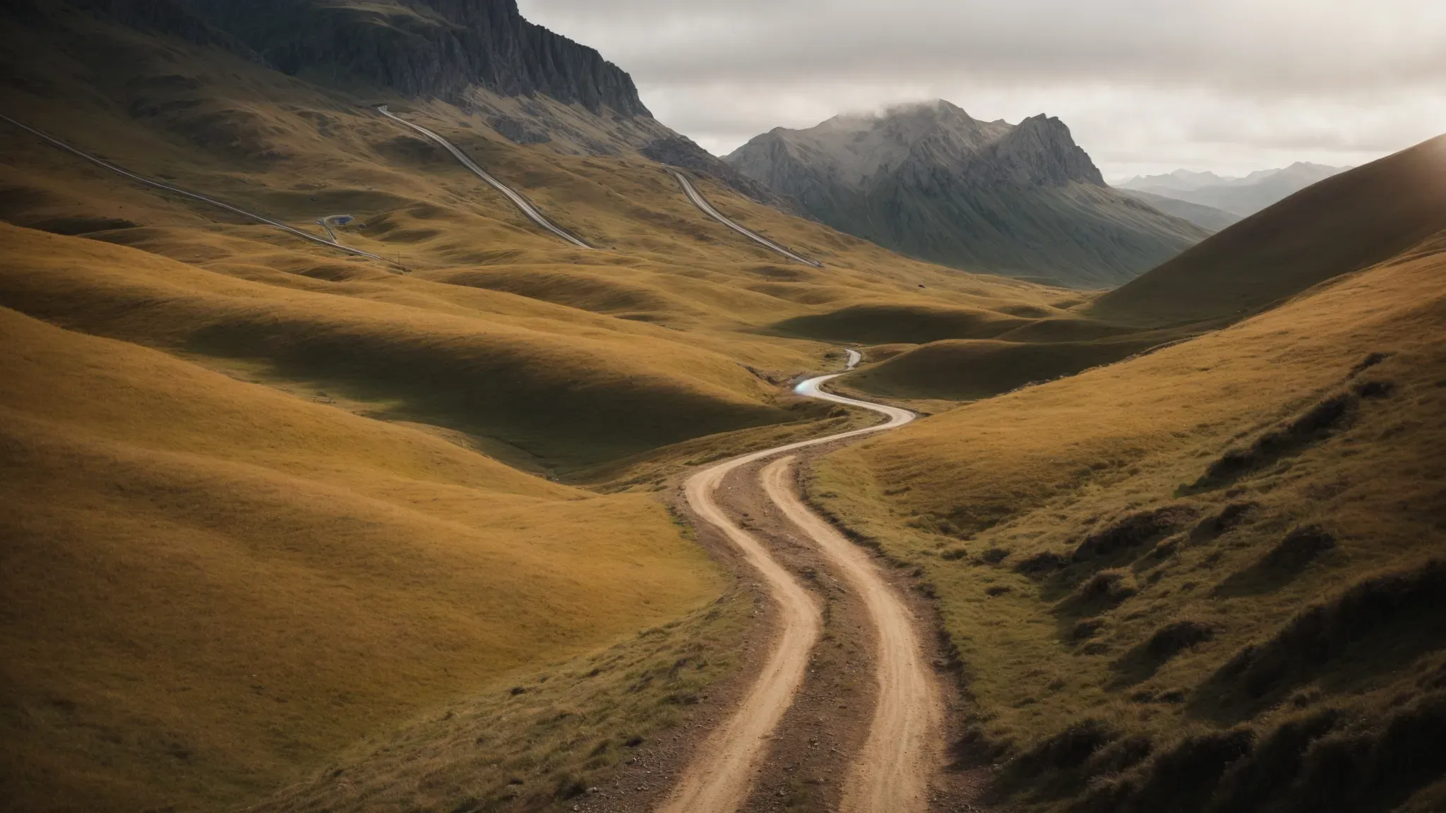 a path winding through an untouched landscape embodies the exploratory spirit of shaping a documentary concept.
