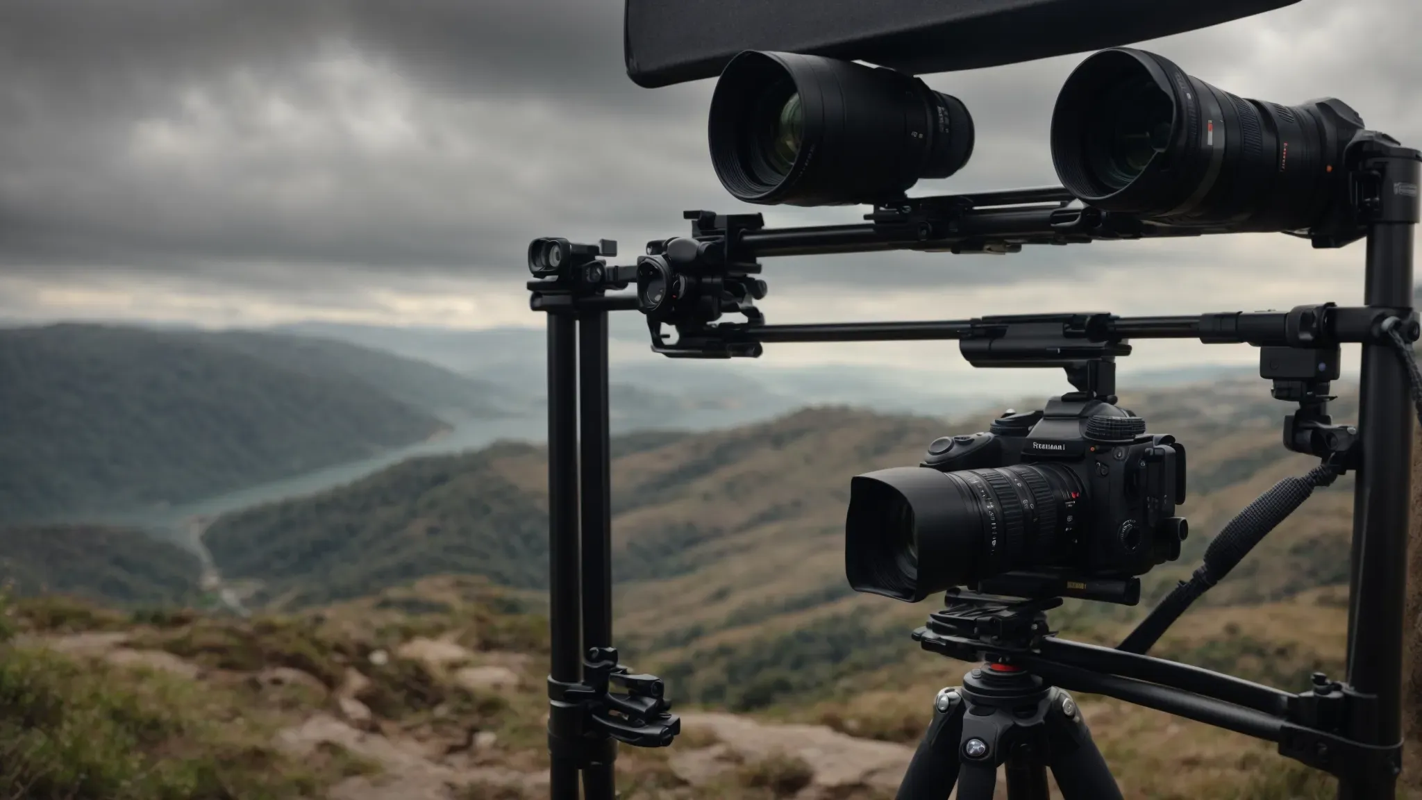 a camera on a sturdy tripod overlooks a panoramic view, epitomizing the potential of a new photography venture.
