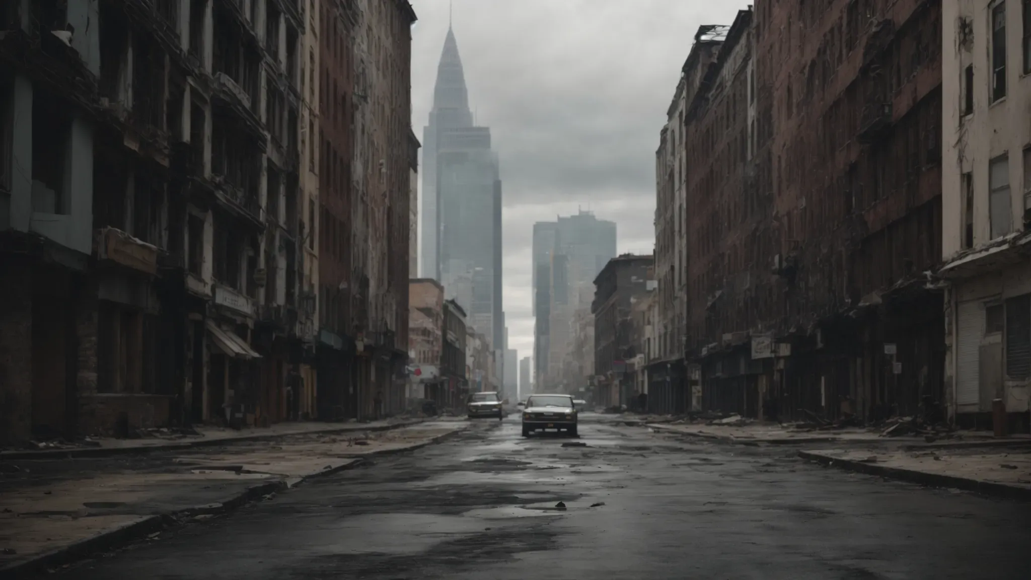 a desolate cityscape under a clouded sky, with towering, crumbling buildings shadowing empty, cracked streets. In the ever-evolving landscape of filmmaking and production, staying ahead in the technological aspect of creating mesmerizing motion pictures is crucial. One such advancement in the realm of movie making is the use of advanced color correction tools. These tools not only enhance the visual appeal of a film but also play a pivotal role in storytelling by setting the mood and tone through color. An outstanding resource for filmmakers seeking to delve deeper into this domain is found at 