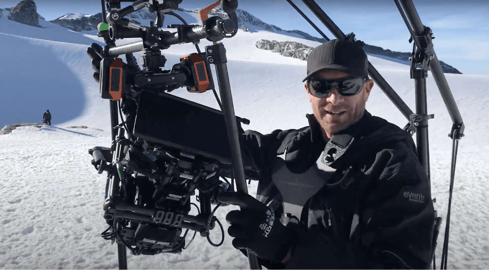 Mark Miller on the set of Resident Alien