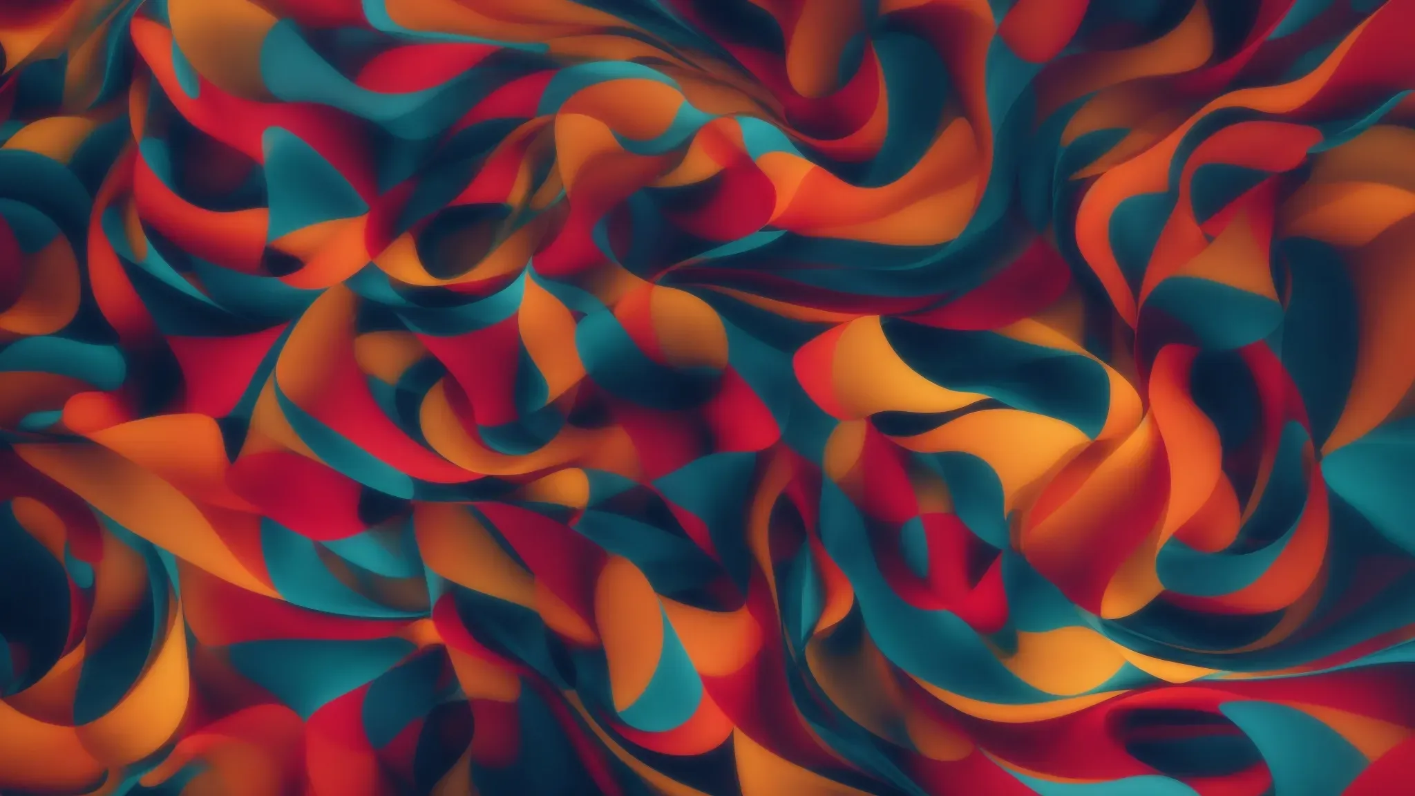 a cinematic opening sequence unfolds, showcasing an abstract blend of colors and shapes that fluidly transition to reveal each actor's name in a deliberate, artistic fashion.