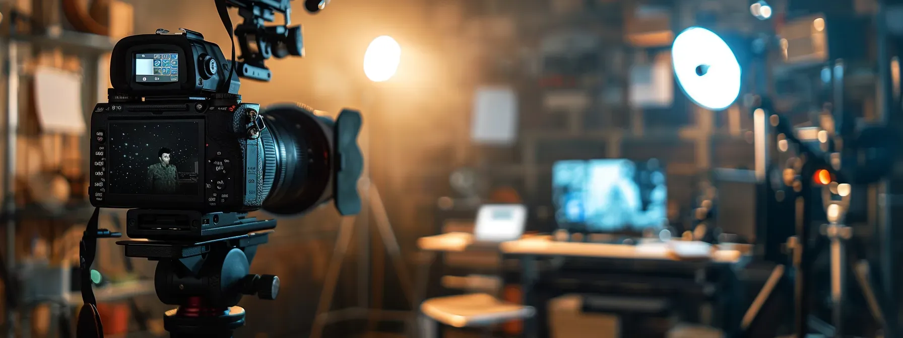 a sleek and modern website design featuring animated videos and a strong portfolio display to attract clients in the video production industry.