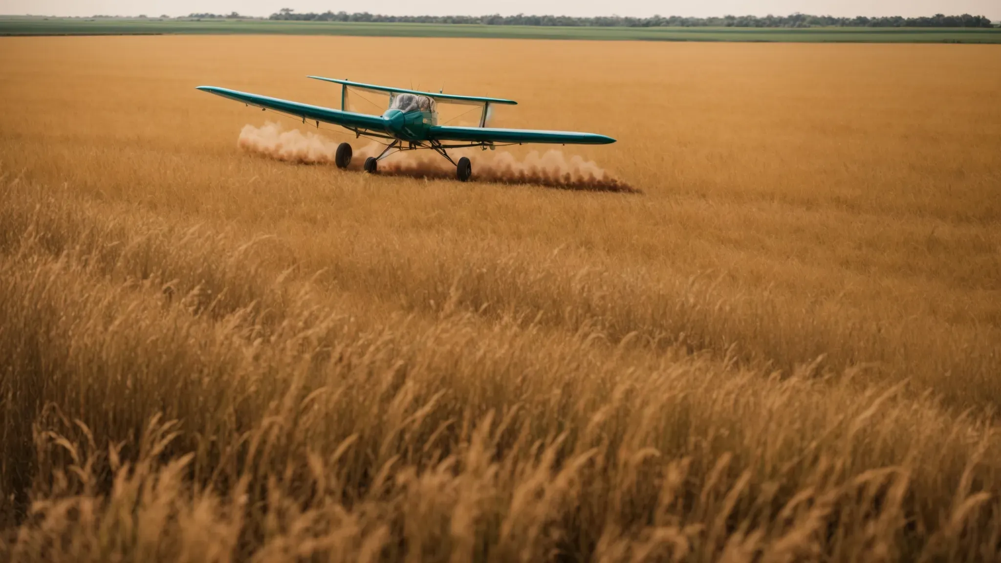 cary grant evades a crop dusting plane in an expansive, empty midwestern field.