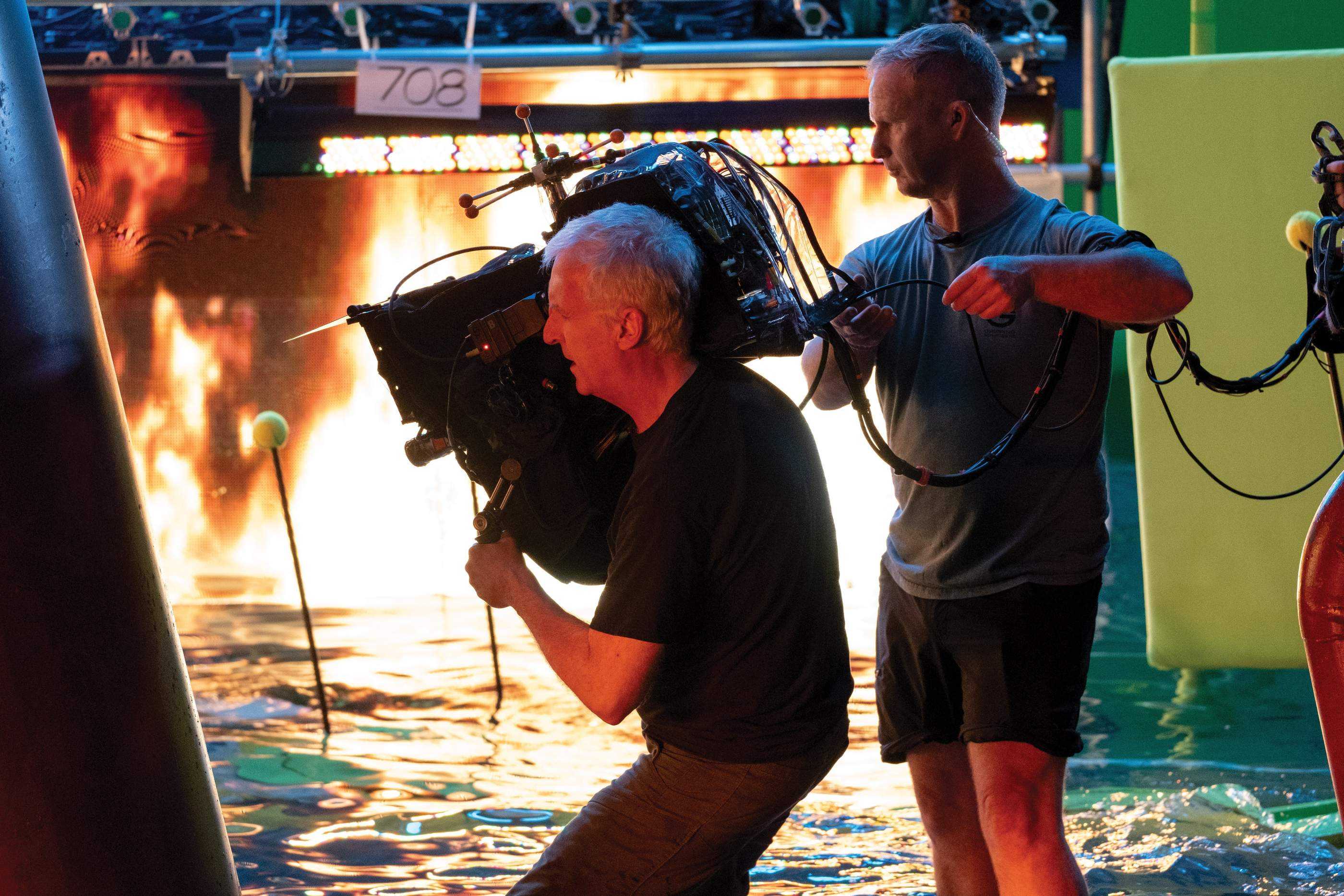 Behind the scenes on Avatar New Zealand Cameron Water Tank filming in New Zealand