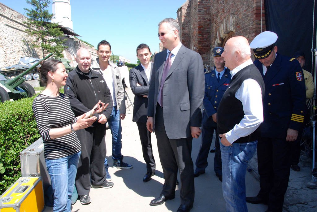 Behind the scenes on Coriolanus Fiennes Belgrade Serbia Set Visit filming in Serbia