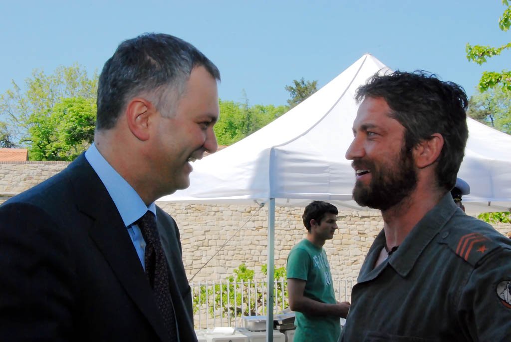 Behind the scenes on Coriolanus Fiennes Butler Belgrade Serbia Set filming in Serbia