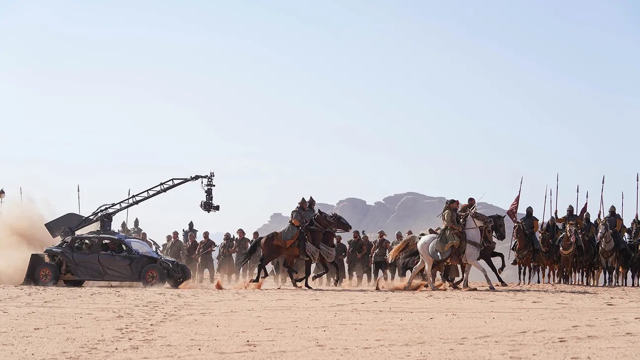Behind the scenes on Desert Warrior filming in Saudi Arabia