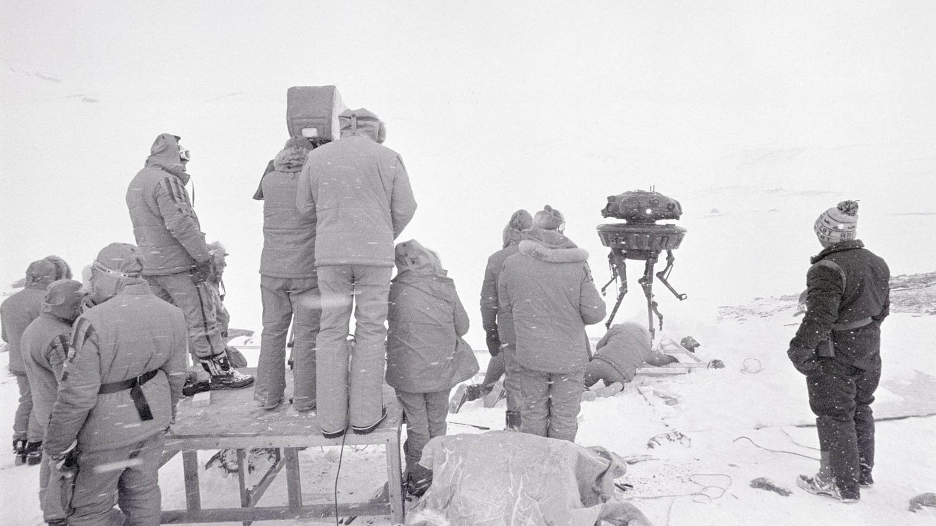 Behind the scenes on Empire Strikes Back Finse Norway Lucasfilm filming in Norway