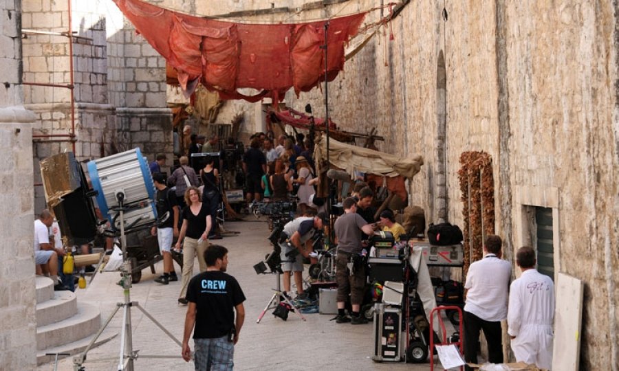 Behind the scenes on Game Thrones Dubrovnik Croatia Xl filming in Croatia