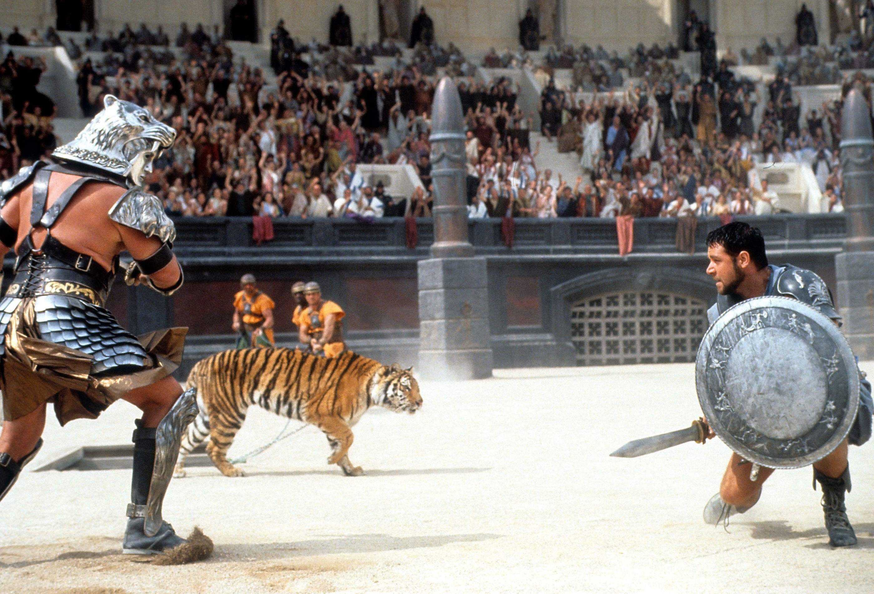 Behind the scenes on Gladiator Malta Arena Crowe filming in Malta