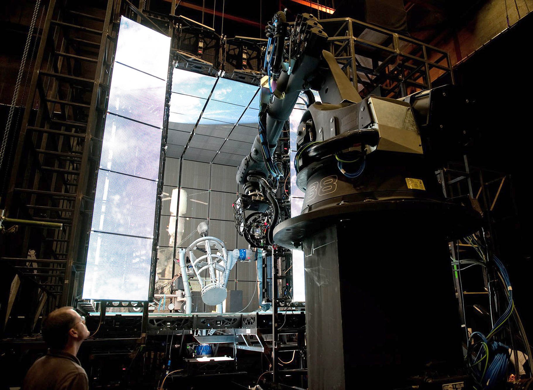 Behind the scenes on Gravity filming in United Kingdom