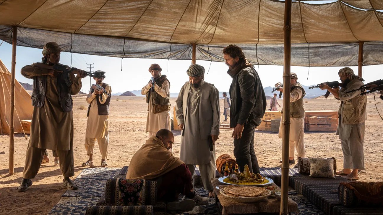 Behind the scenes on Kandahar filming in Saudi Arabia