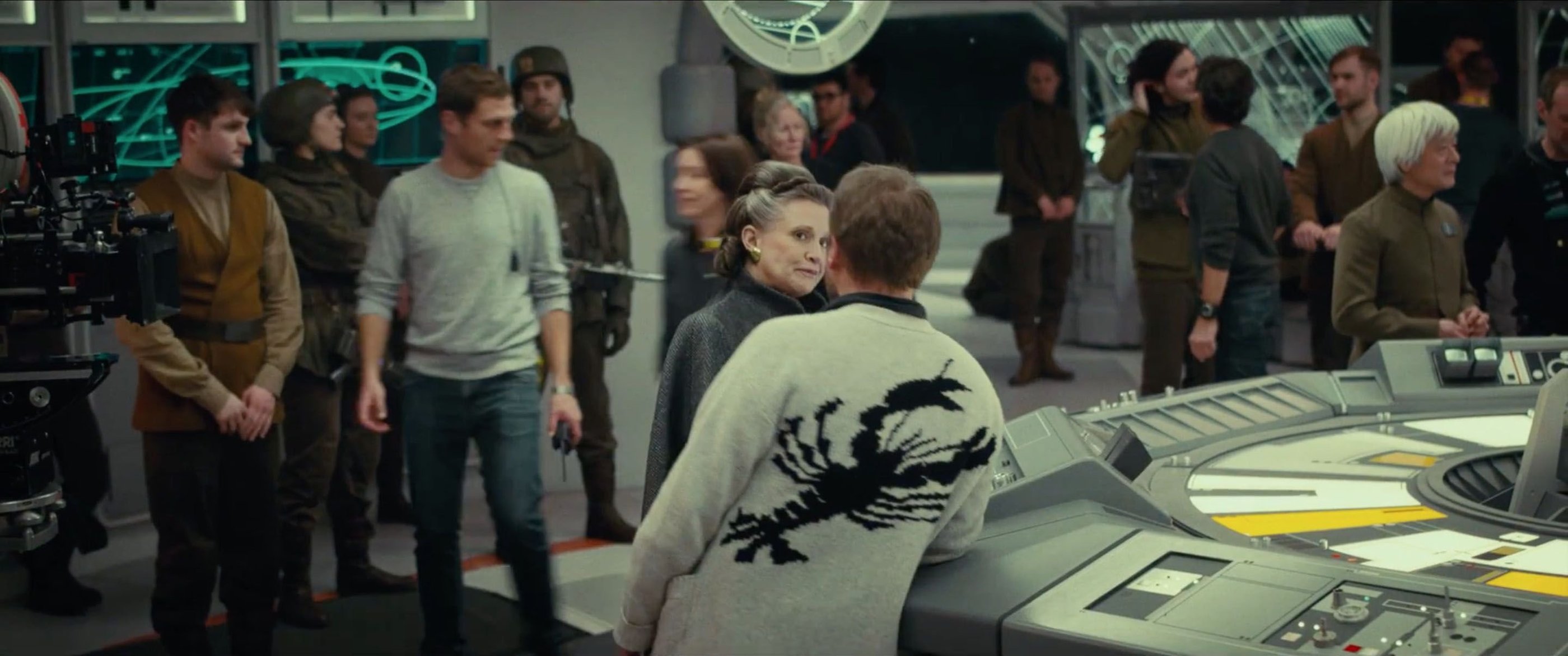 Behind the scenes on Last Jedi Rian Johnson Ireland Carrie filming in Ireland