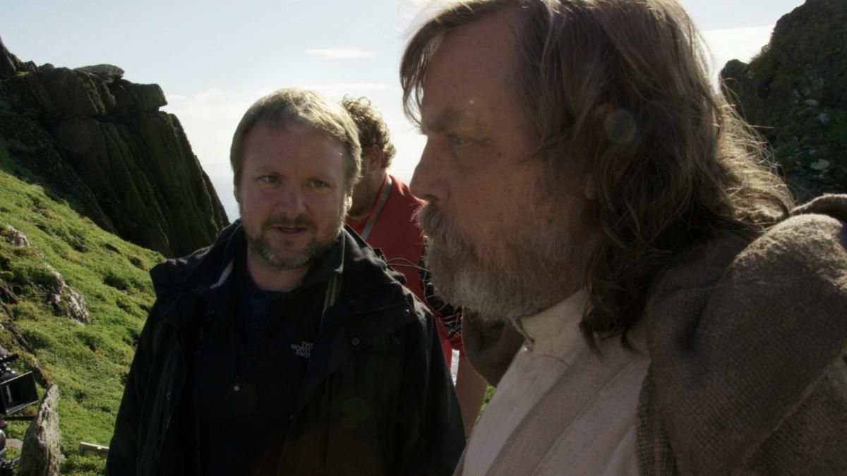 Behind the scenes on Last Jedi Rian Johnson Ireland Mark filming in Ireland