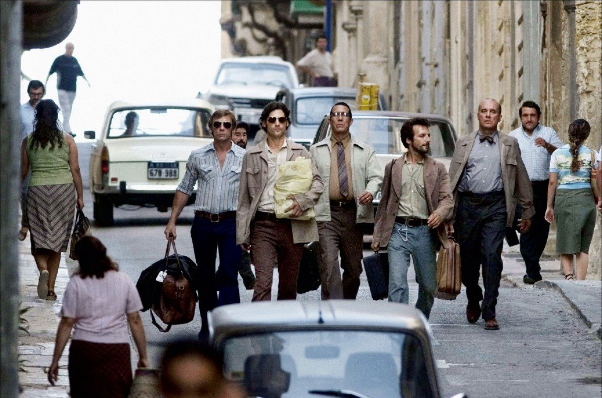 Behind the scenes on Munich filming in Malta