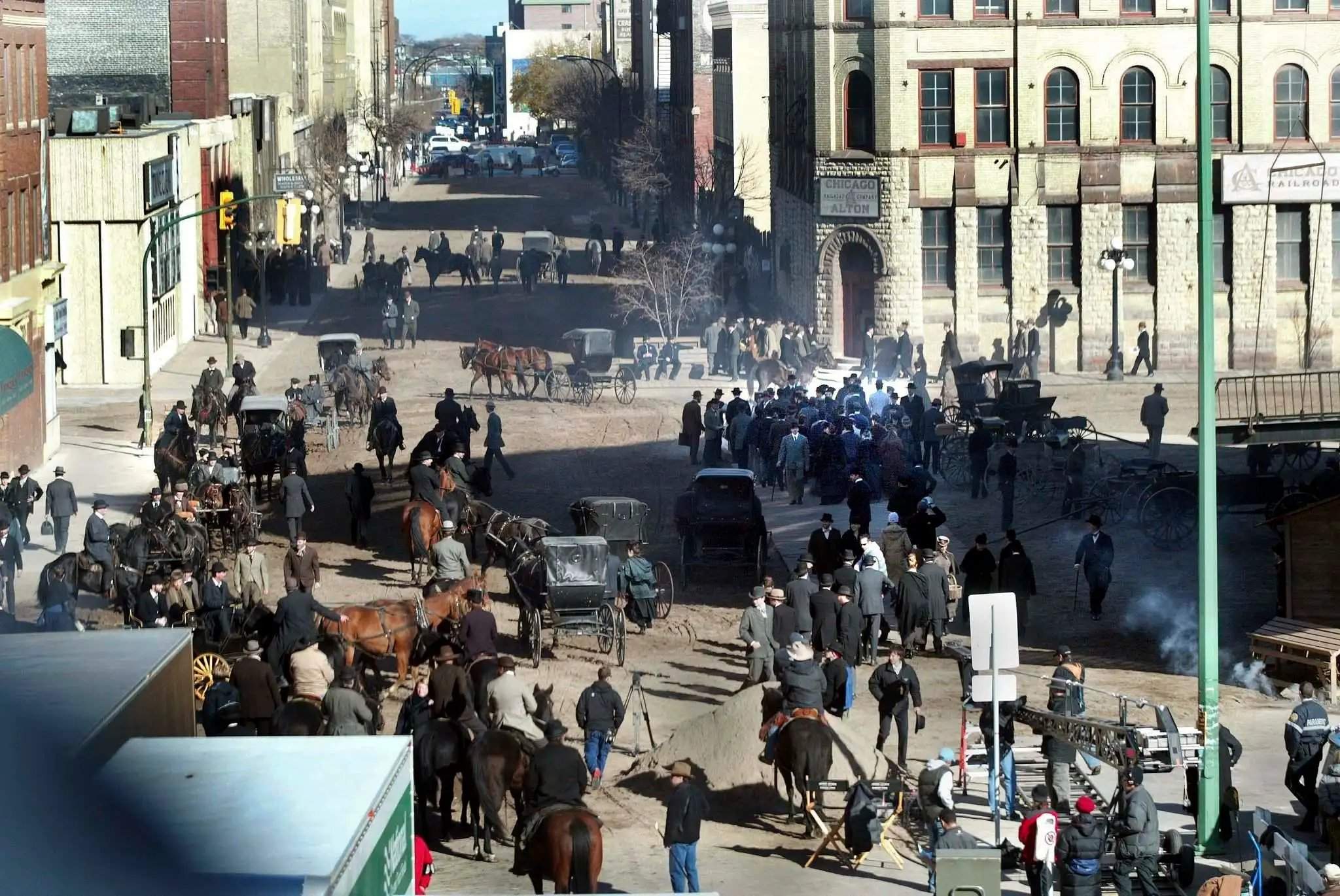 Behind the scenes on The Assassination of Jesse James by the Coward Robert Ford filming in Manitoba