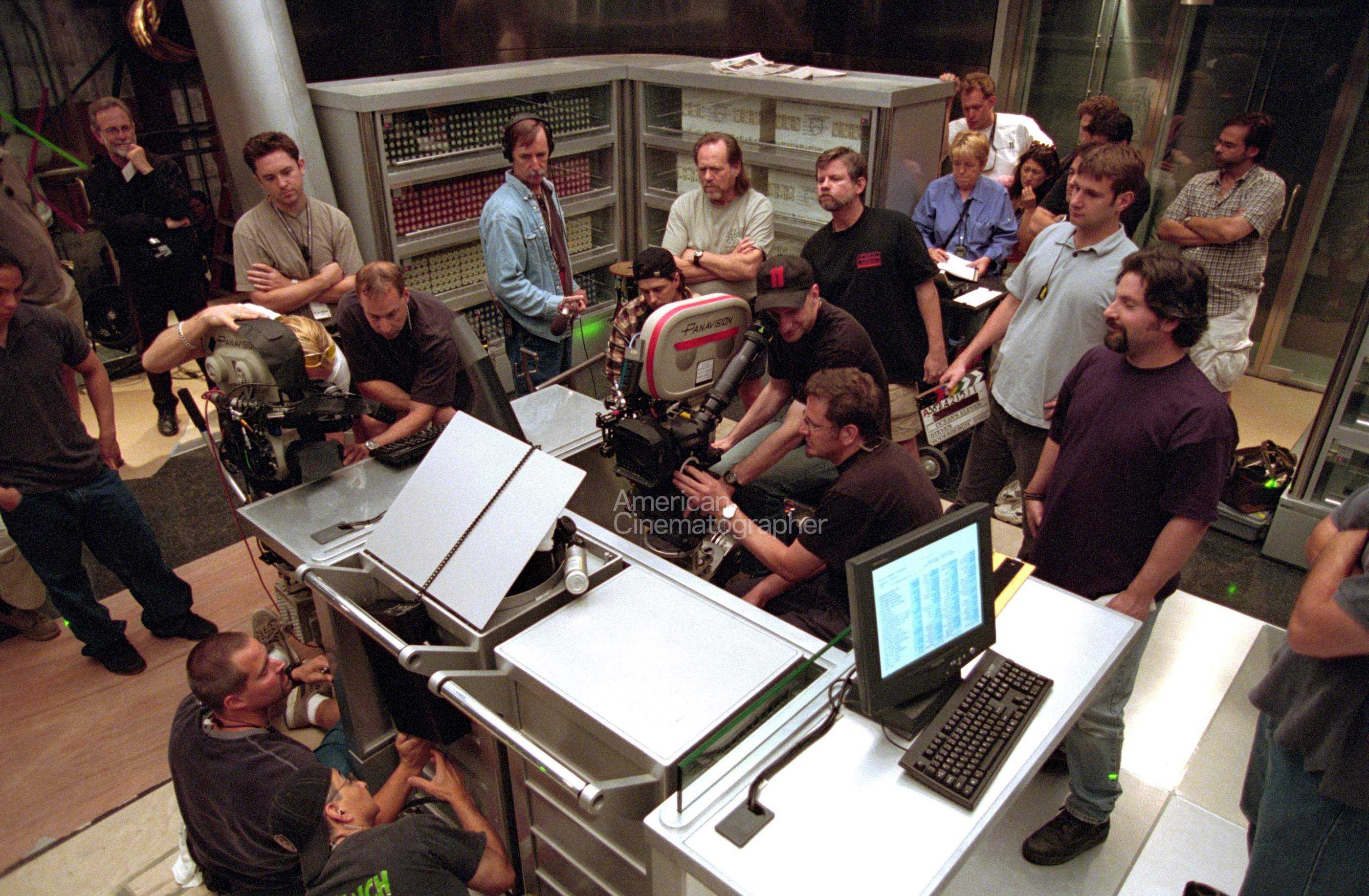 Behind the scenes on Oceans Eleven Vault Shoot Nevada Bellagio filming in Nevada