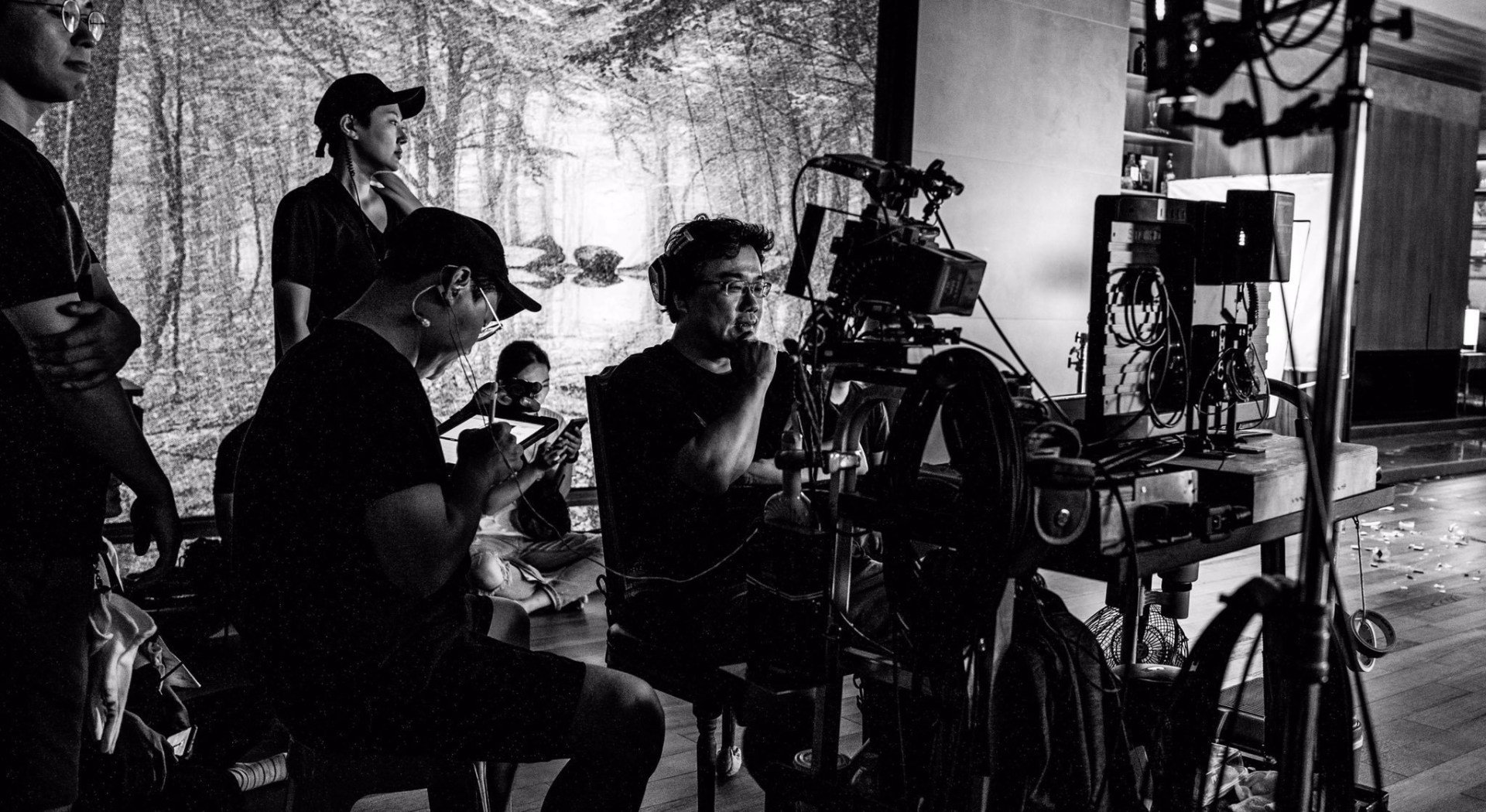 Behind the scenes on Parasite Bong Joon Ho South Korea filming in South Korea