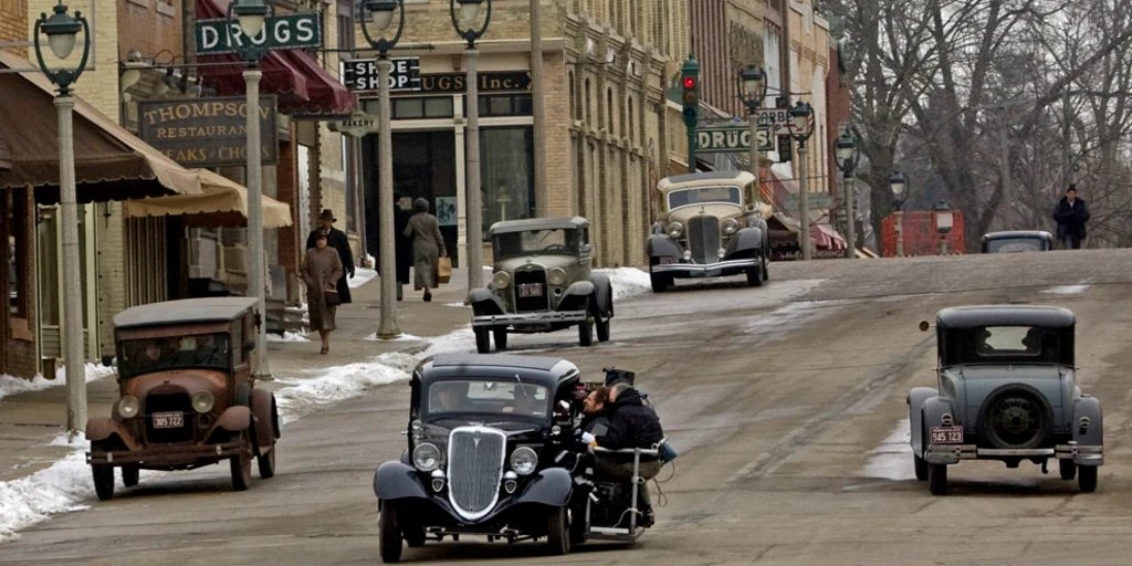 Behind the scenes on Public Enemies filming in Wisconsin