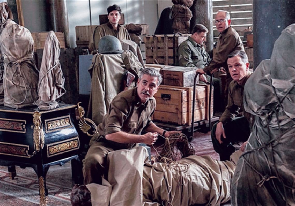 Behind the scenes on Scene Columbia Pictures Monuments Men filming in Luxembourg