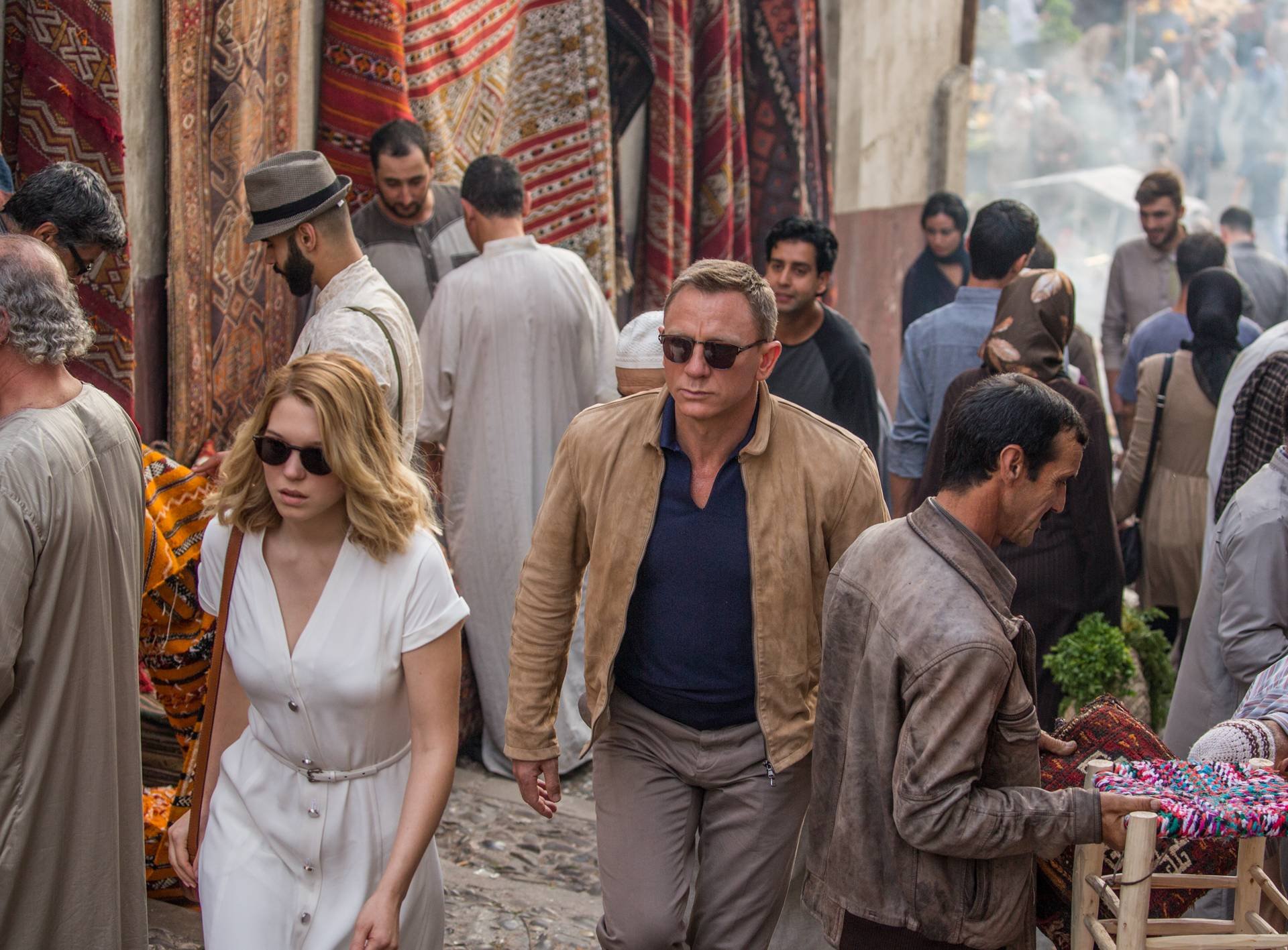 Behind the scenes on Spectre filming in Morocco