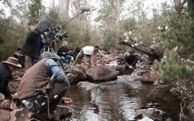 Behind the scenes on The Hunter filming in Tasmania