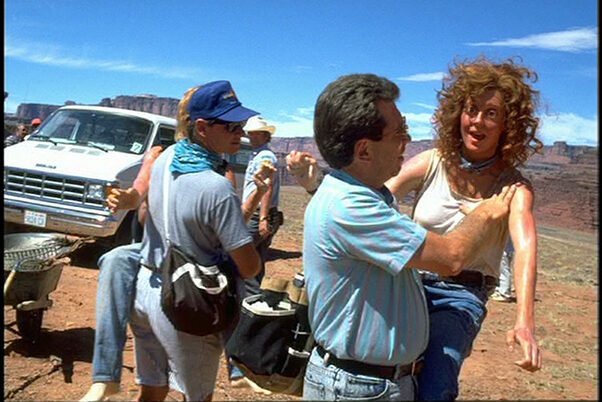 Behind the scenes on Thelma Louise filming in Utah