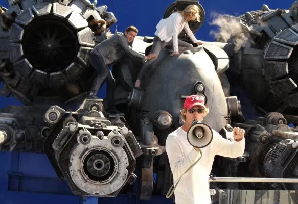 Behind the scenes on Transformers: Dark of the Moon filming in Michigan